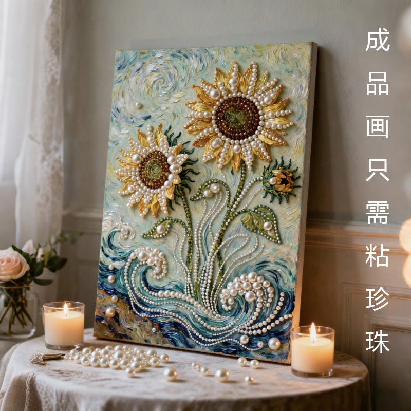 Pearl Art Canvas Kit – Gem Painting Wall Decor (15.7”×19.7”) DIY Craft Set DIY Craft Tool - SummitGH